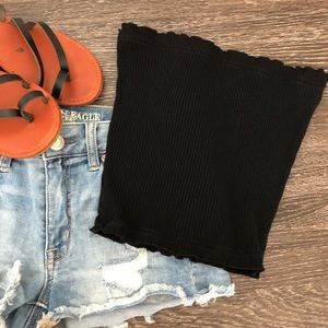 Black tube top